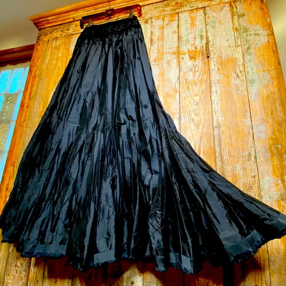 FREE PEOPLE Beaded Maxi Full Skirt - Picture 2 of 10